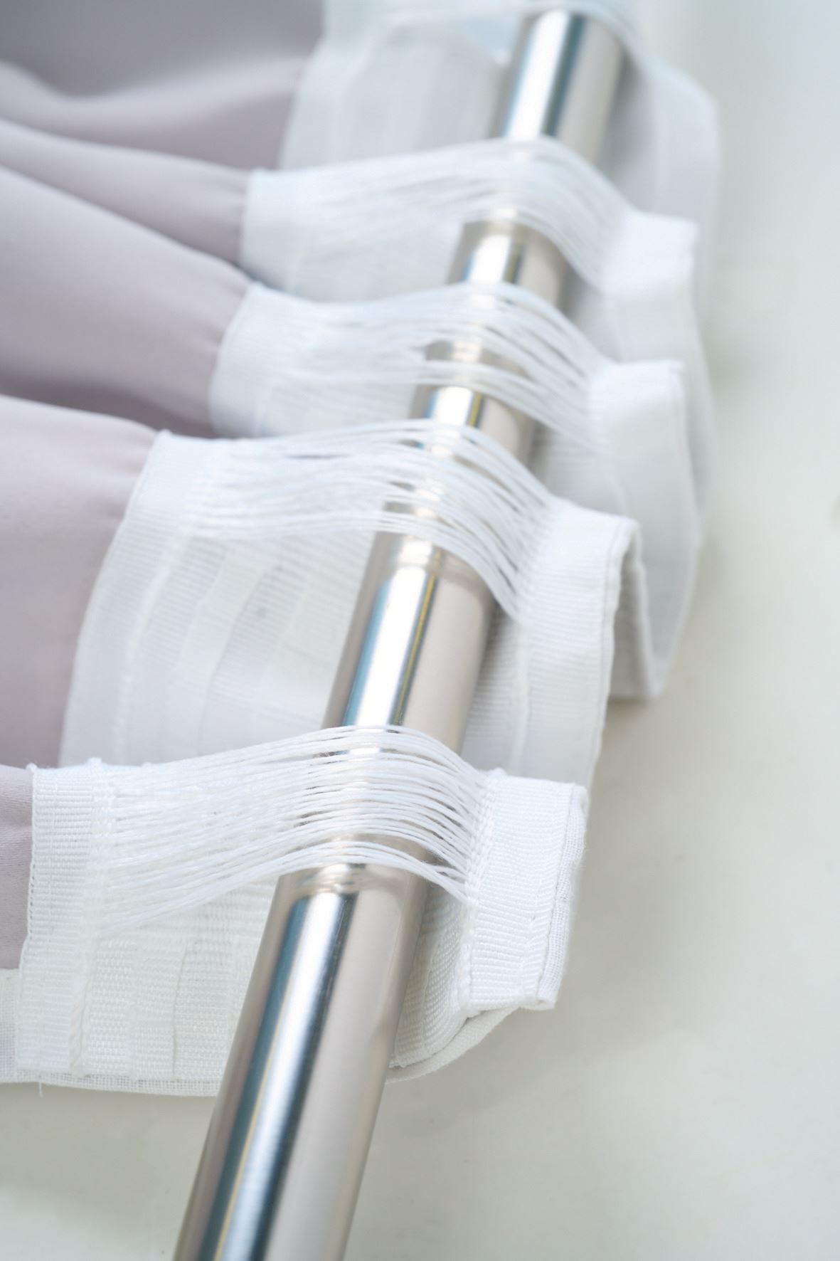 Lysdempende lingardin hvit - 3