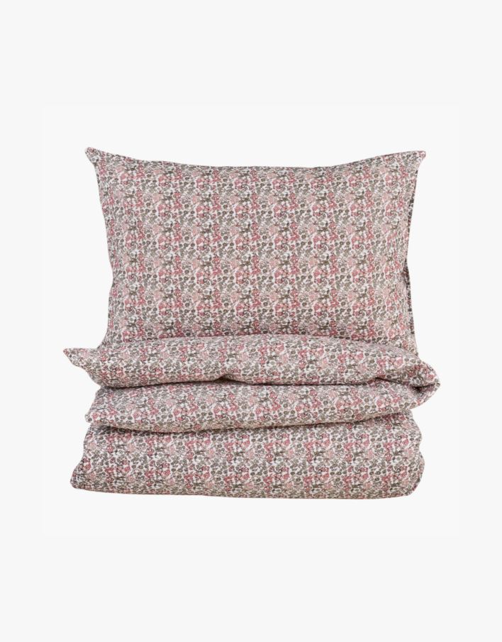 Krepp sengesett multi rosa - 140x200 cm multi rosa - 1