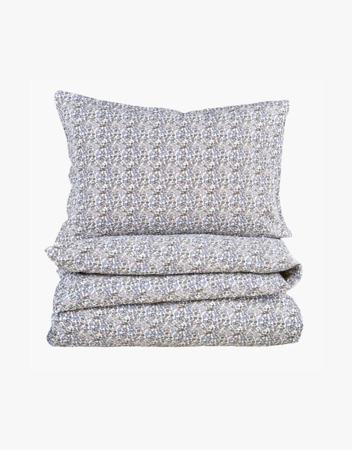 Krepp sengesett multi blå - 140x200 cm multi blå - 1