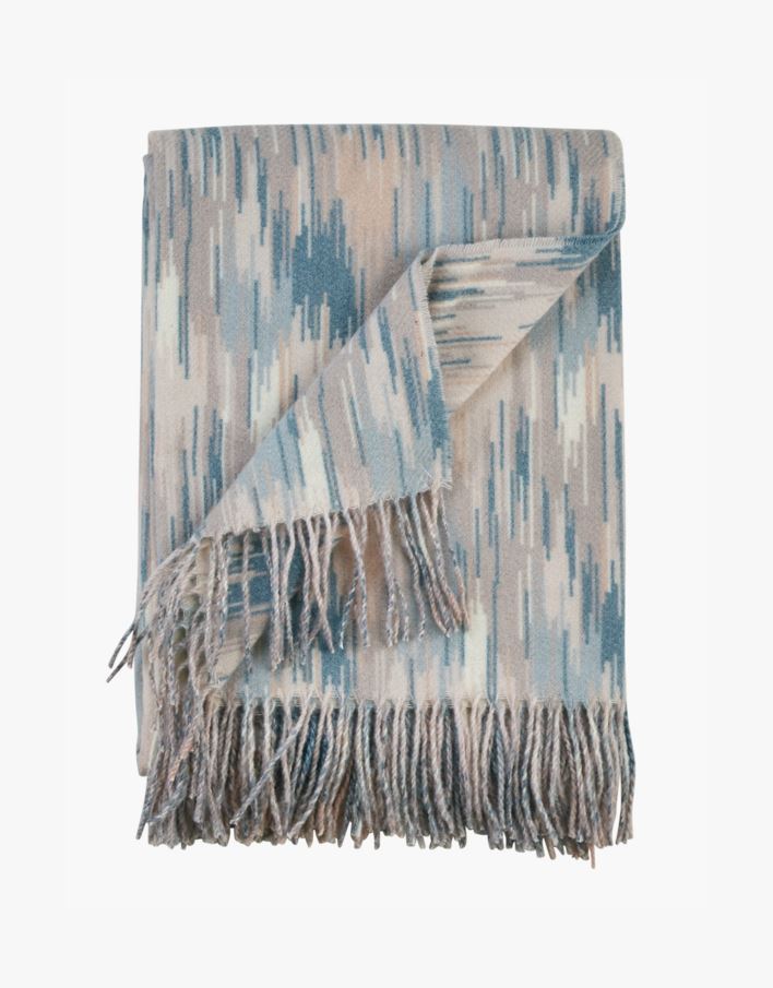 Pledd multi blå - 130x170 cm multi blå - 1