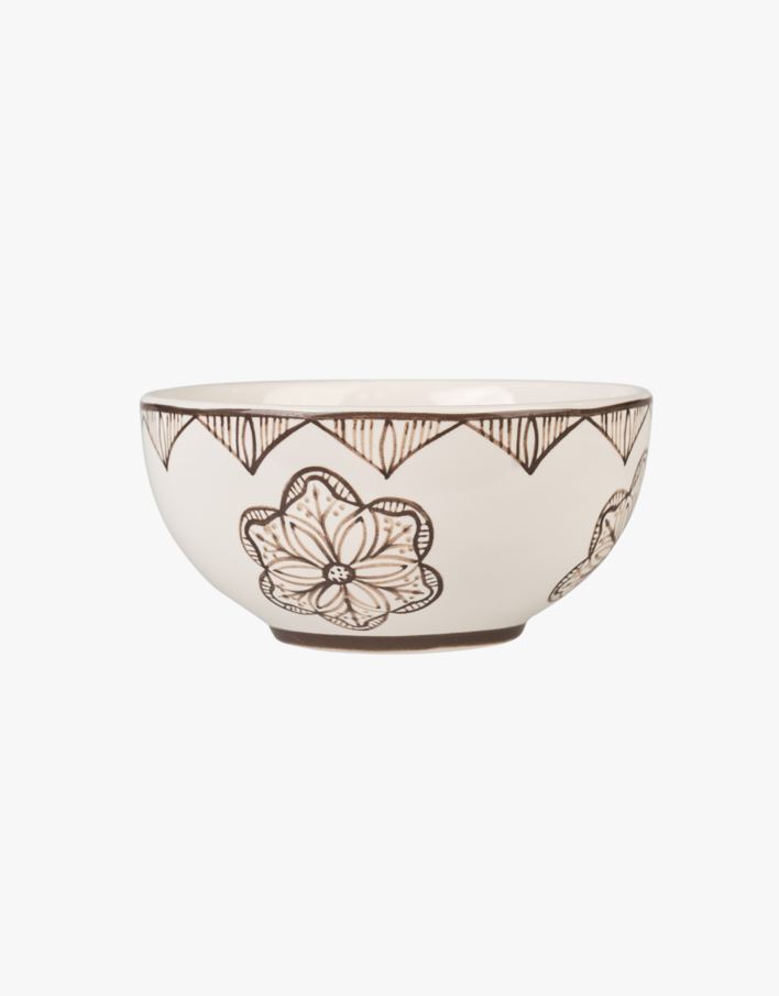 Skål brun - ø14 h7 cm brun - 1