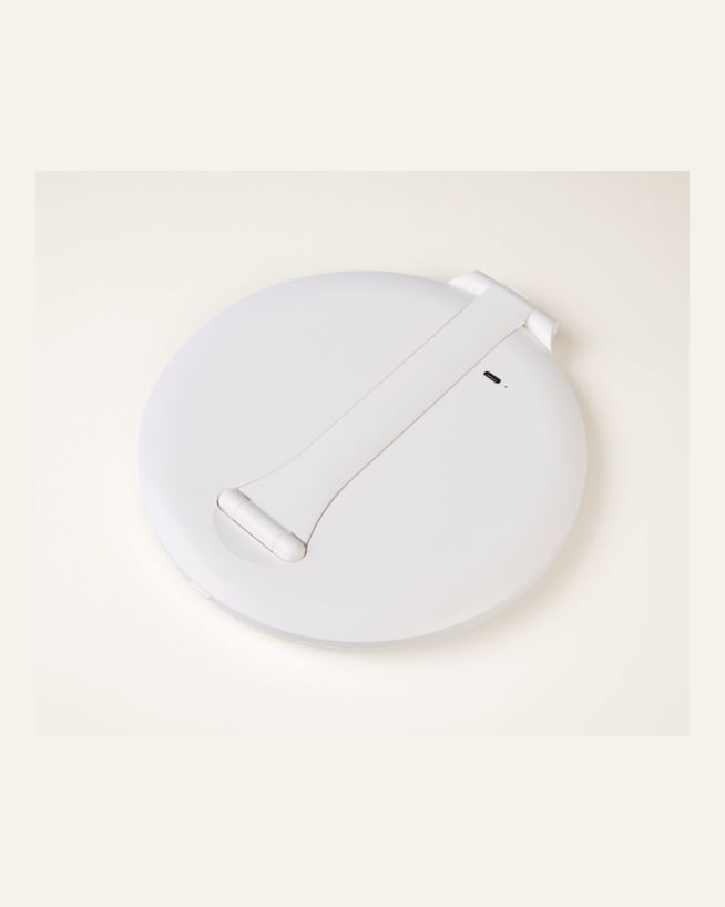 Speil med led-lys hvit - 19,7x20x1,5 cm ø20 hvit - 1
