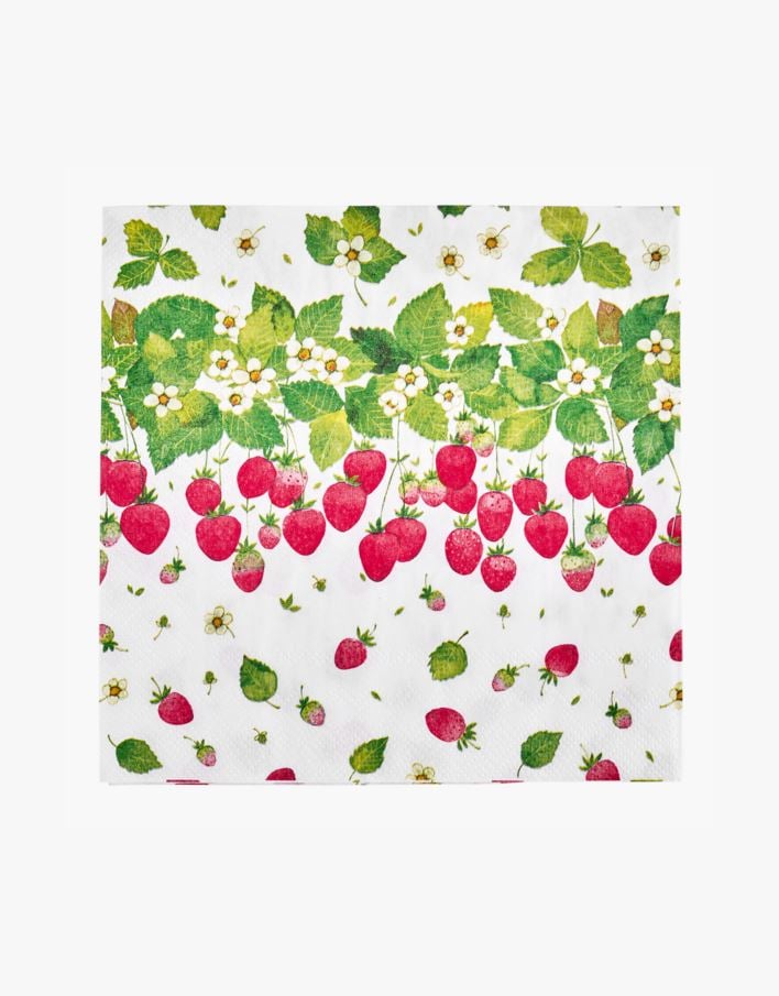 Coctail papirserviett multi rød - 25x25 cm multi rød - 1