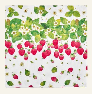 Kid Strawberry Season Papirservietter Multi Rød 33x33 cm