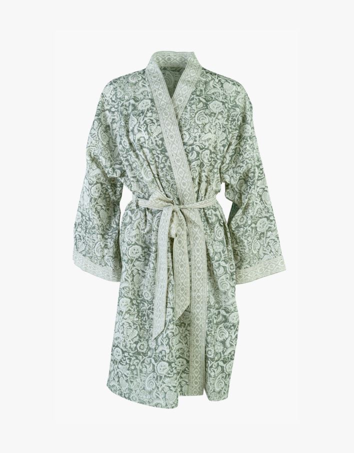 Kimono olivengrønn - one size olivengrønn - 1