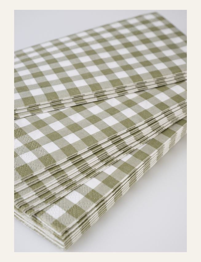 Kjøkkenservietter olivengrønn - 2