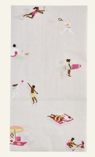 Kid Beach Kjøkkenservietter Multi Rosa 33x42 cm