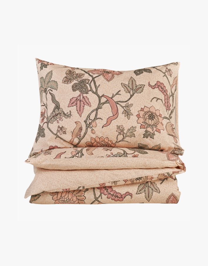 Bomull sengesett multi rosa - 140x220 cm multi rosa - 1