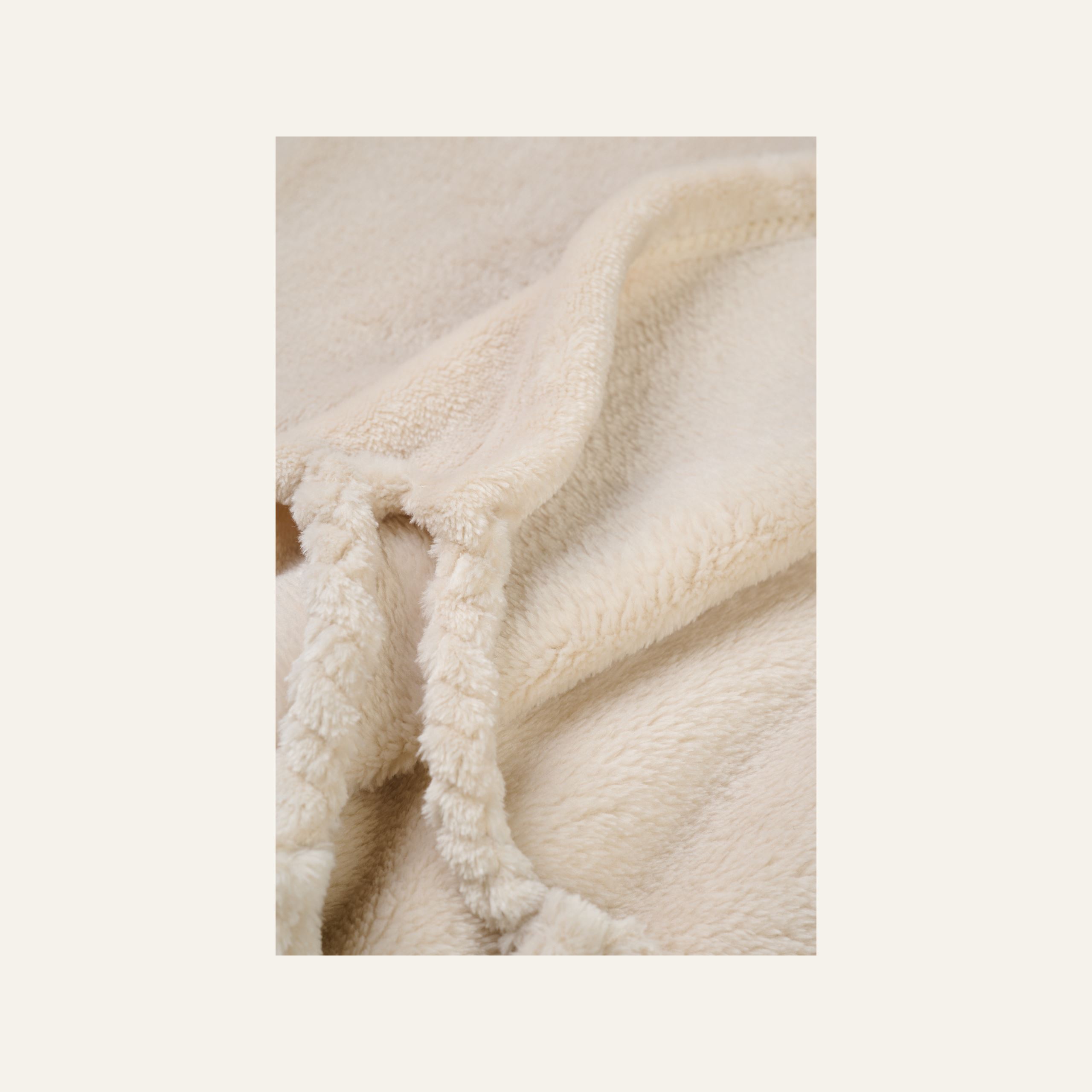 Fleecepledd lys beige - 2