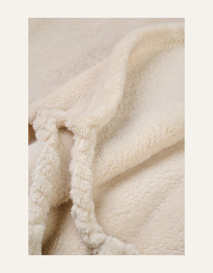 Fleecepledd lys beige - 2