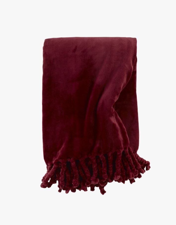 Fleecepledd burgunder - 130x170 cm burgunder - 1