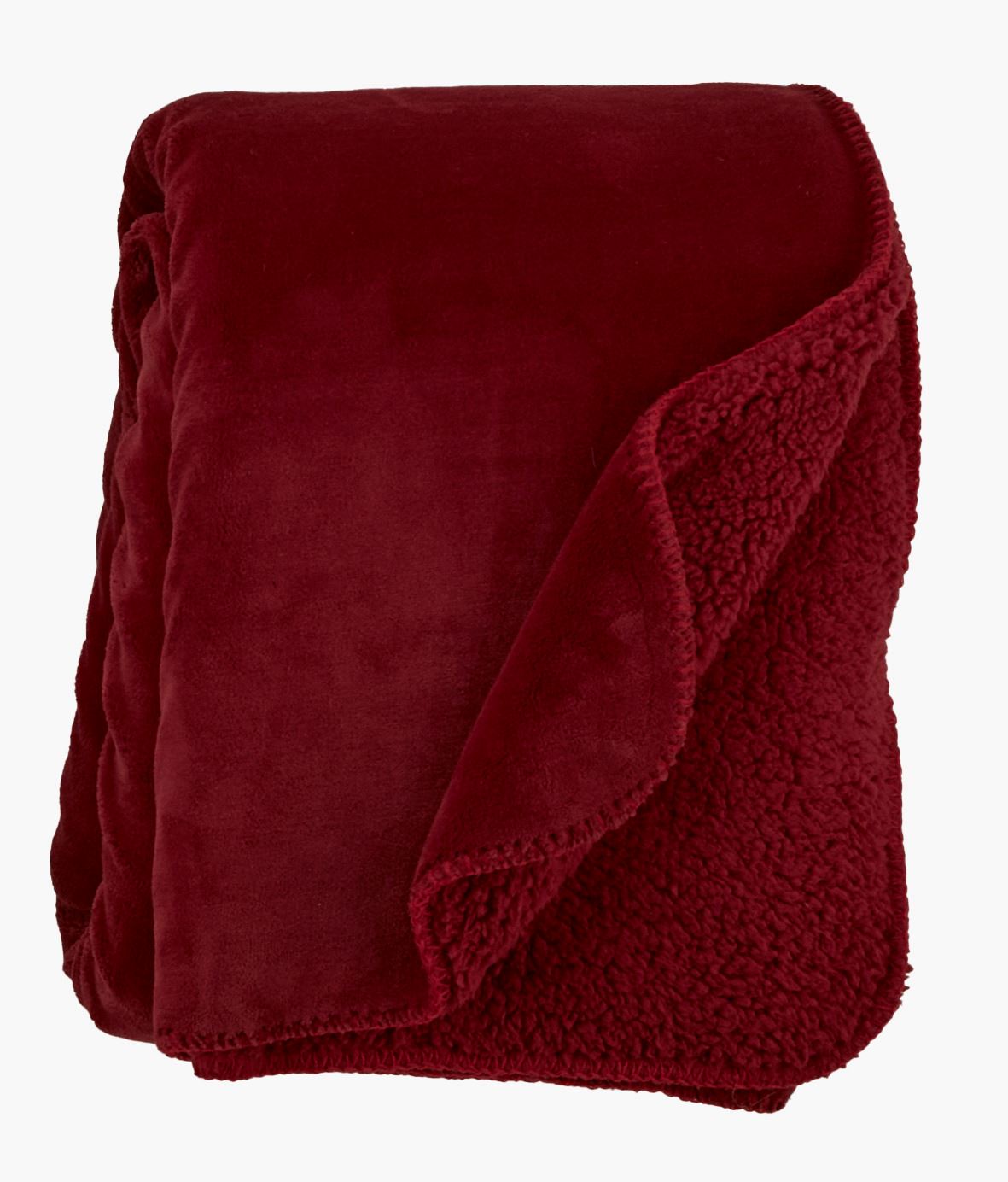 Fleecepledd rød - 130x170 cm rød - 1