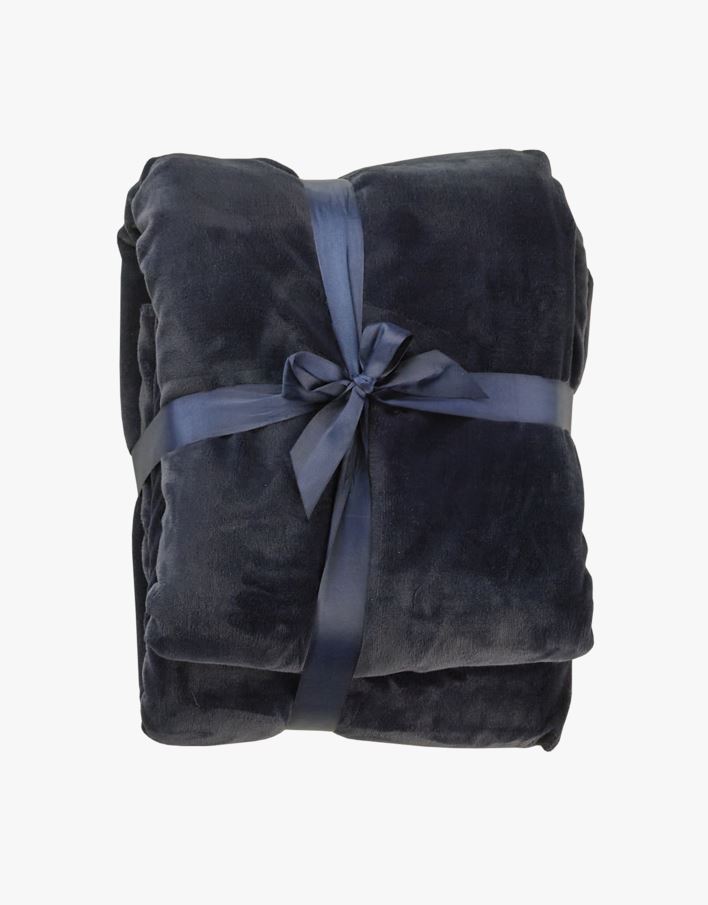 Fleecepledd marineblå - 130x170 cm marineblå - 1