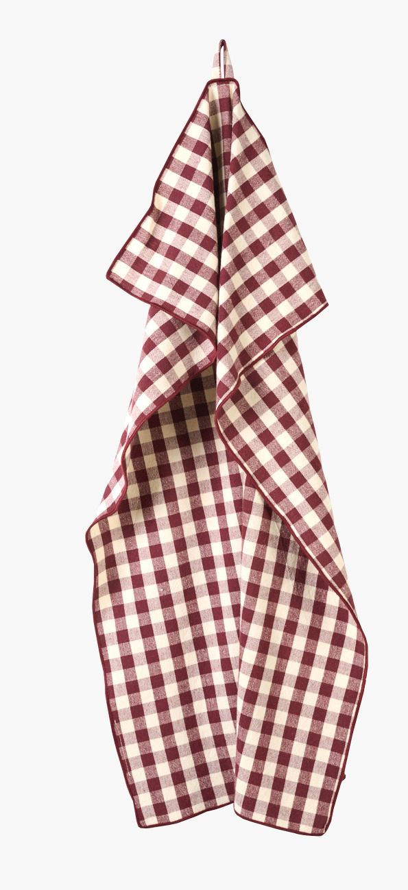 Kjøkkenhåndkle burgunder - 47x70 cm burgunder - 1