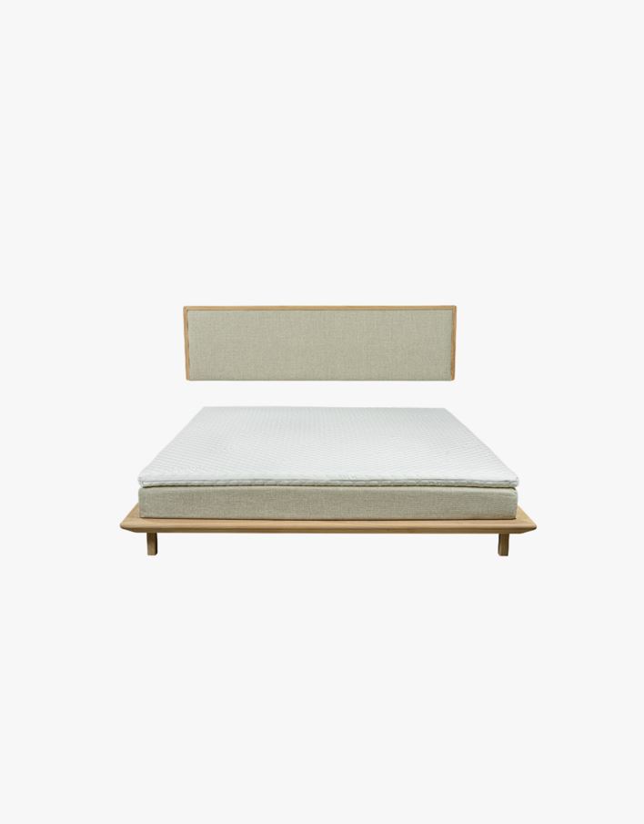 Seng naturoljet eik beige - 180x200 cm beige - 1