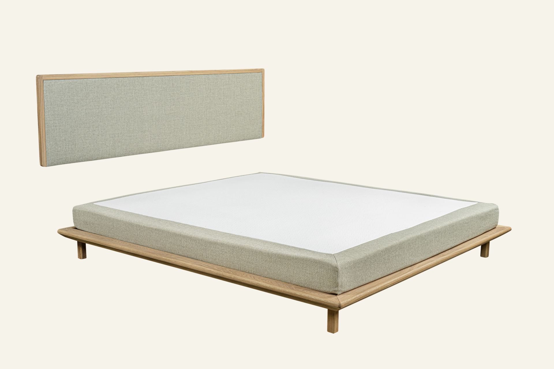 Seng naturoljet eik beige - 2