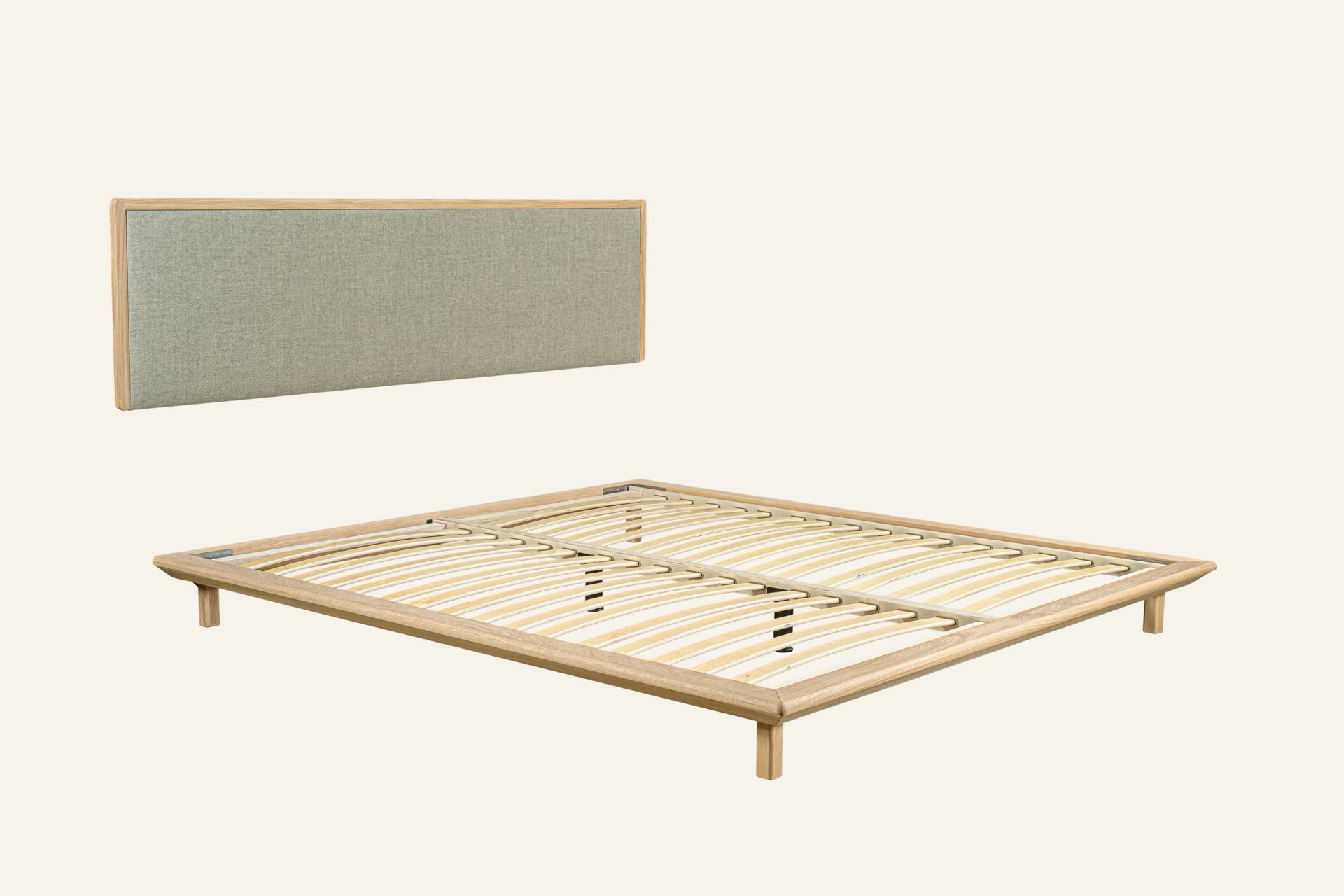 Seng naturoljet eik beige - 4