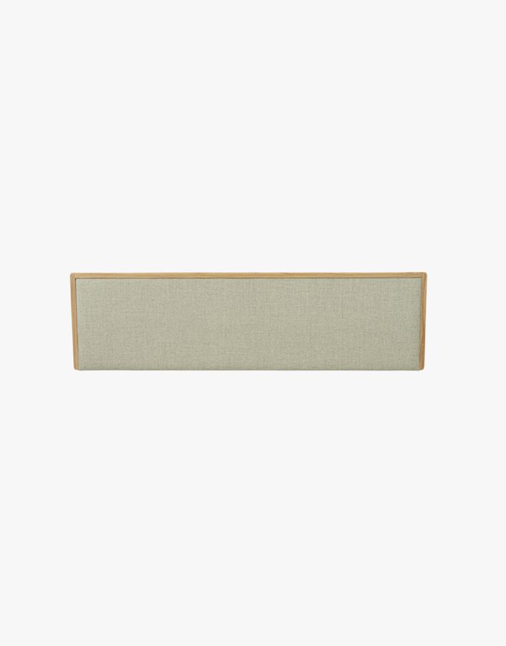 Sengegavl naturoljet beige - 199x3x55 cm beige - 1