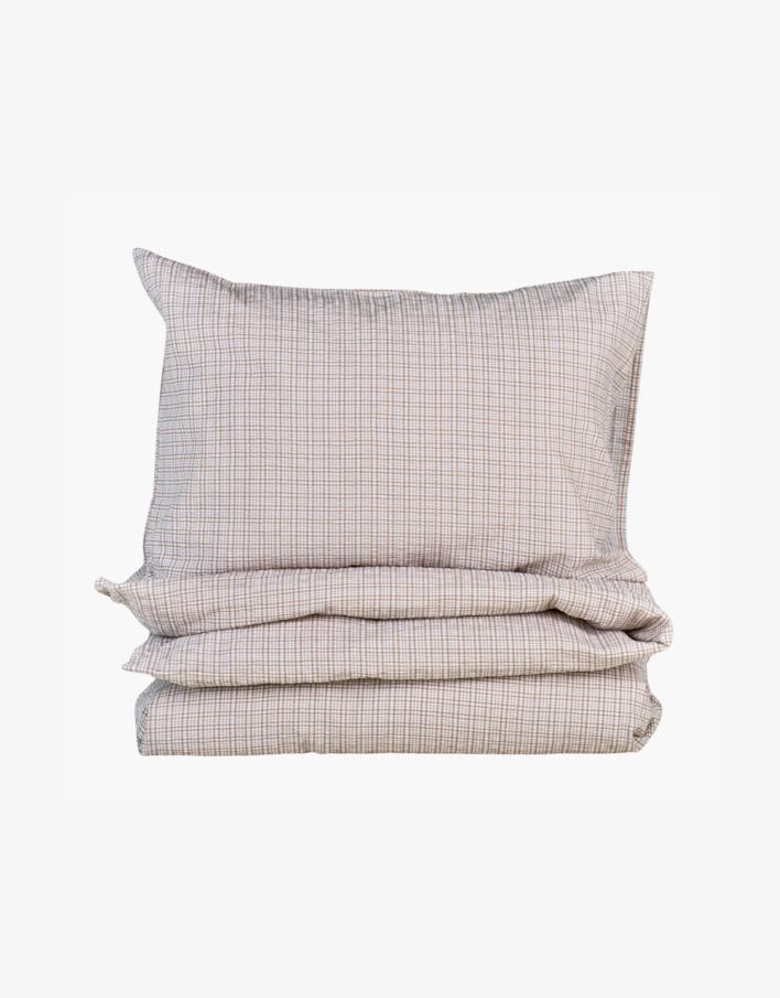 Krepp sengesett sand - 140x220 cm sand - 1