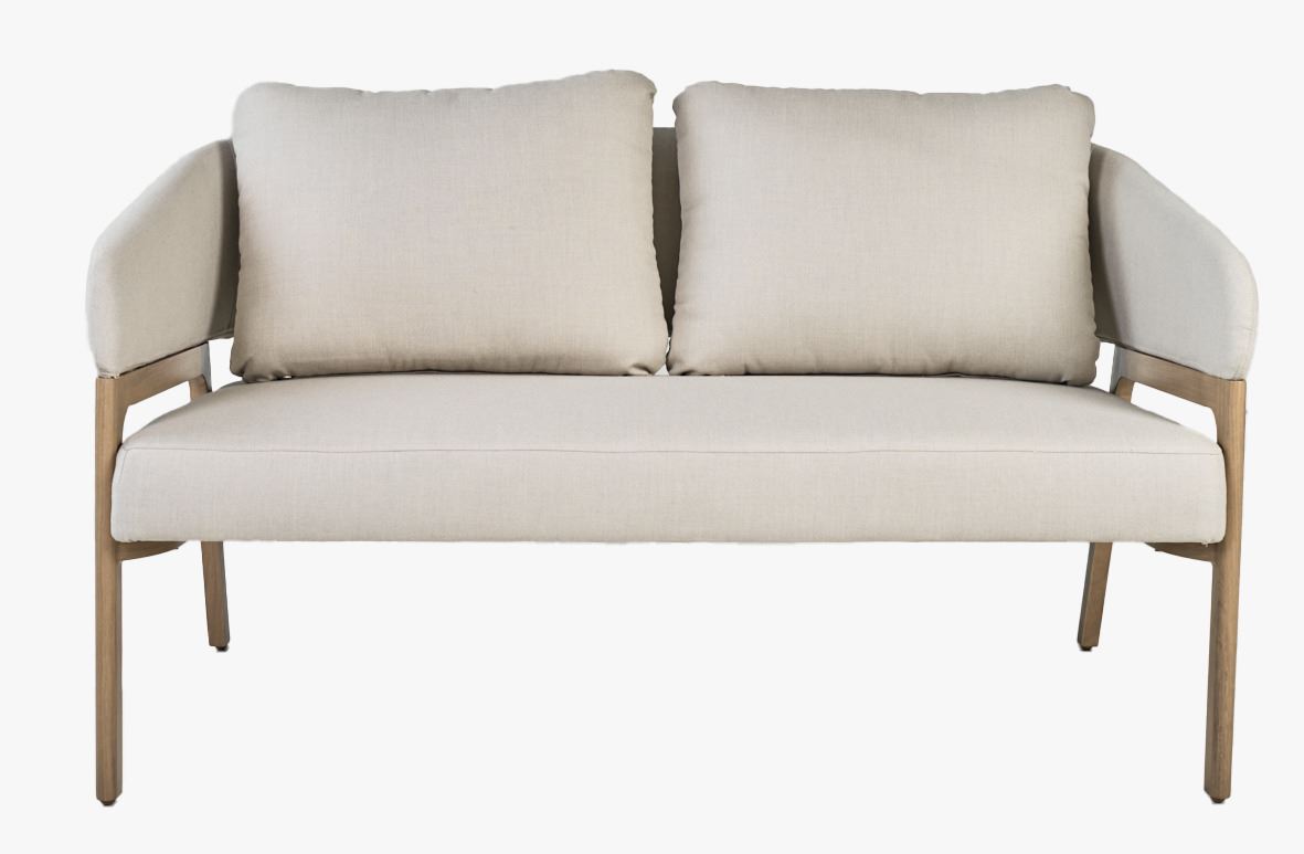 Loungesofa beige - 79x133,5x73 cm beige - 1