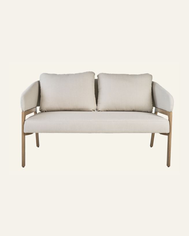 Loungesofa beige - 79x133,5x73 cm beige - 1