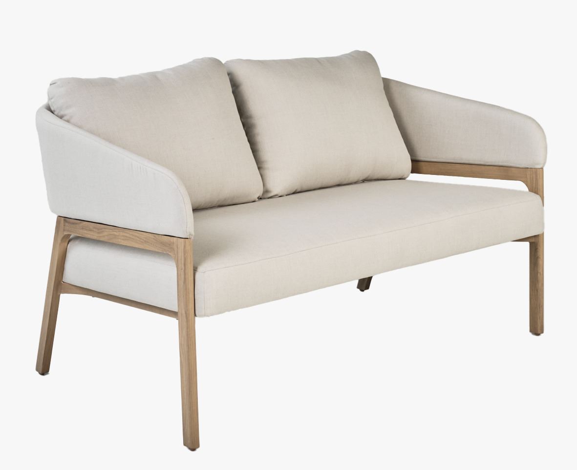 Loungesofa beige - 79x133,5x73 cm beige - 1