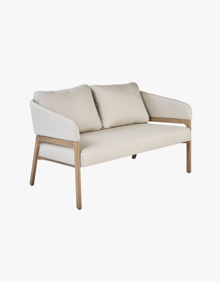 Loungesofa beige - 79x133,5x73 cm beige - 1