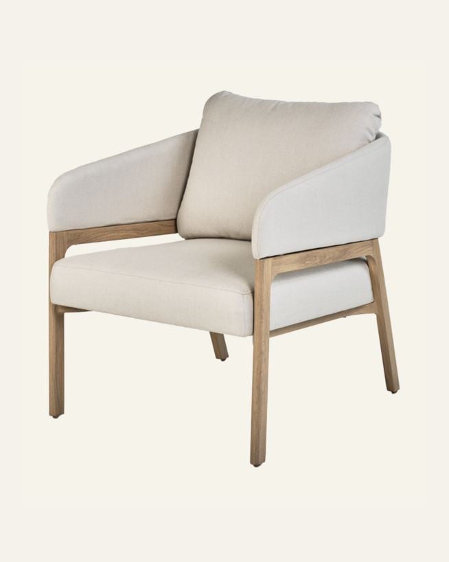 Loungestol beige - 79x133,5x73 cm beige - 1
