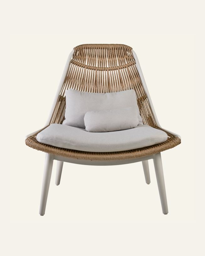 Loungestol offwhite - 93x84x99,5 cm offwhite - 1
