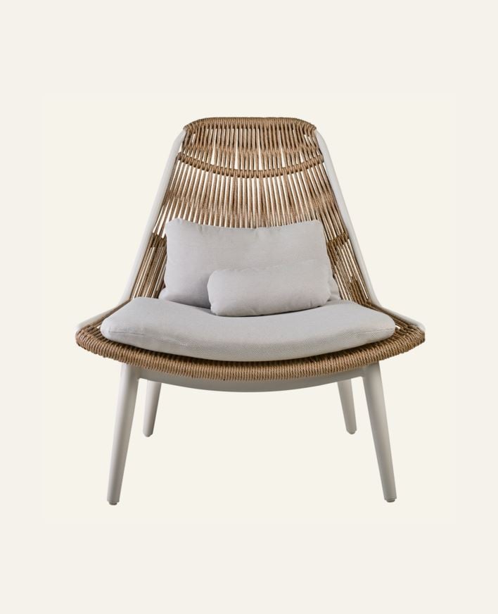 Loungestol offwhite - 93x84x99,5 cm offwhite - 1