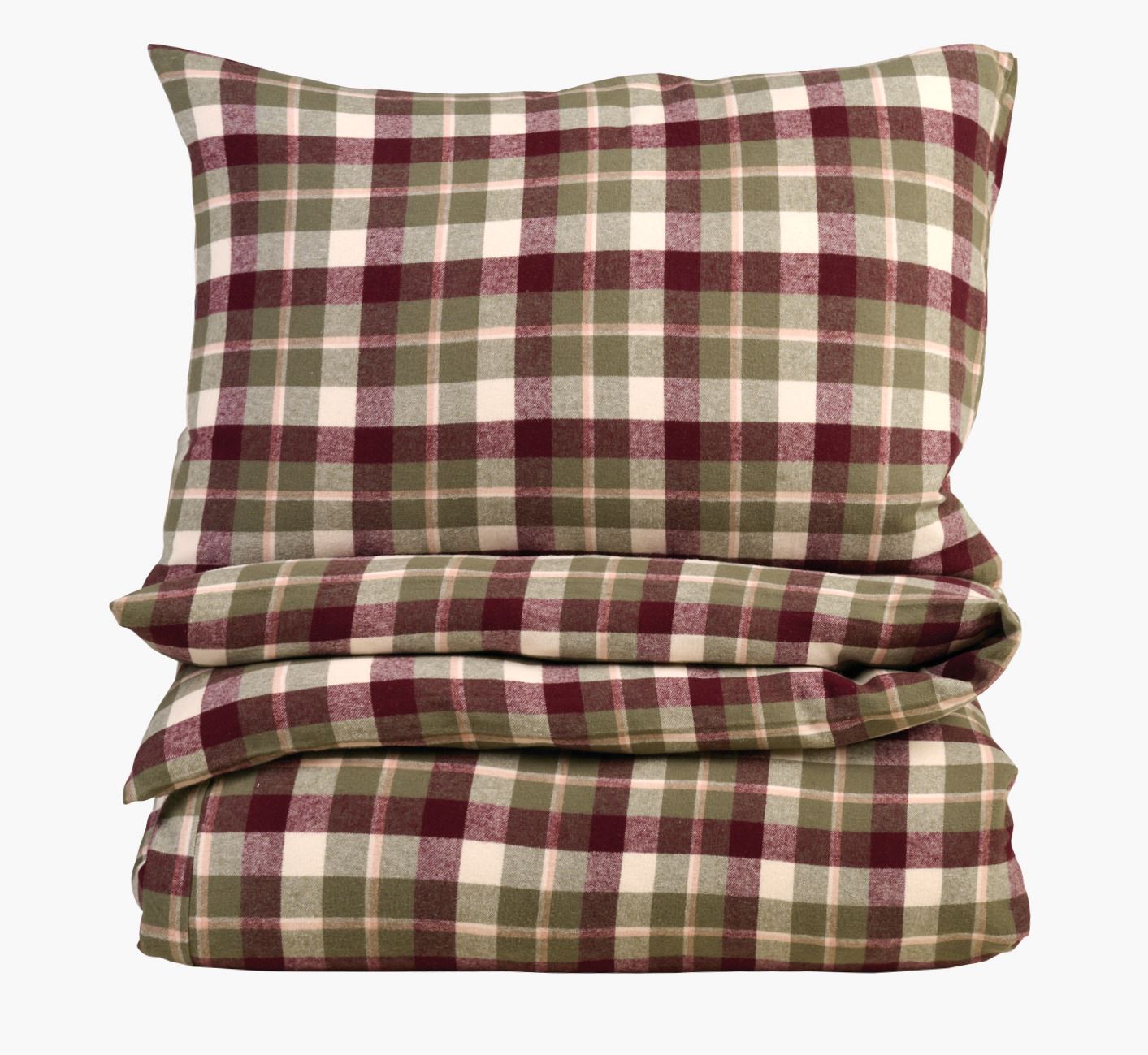 Garnfarget flanell sengesett multi - 140x200 cm multi - 1