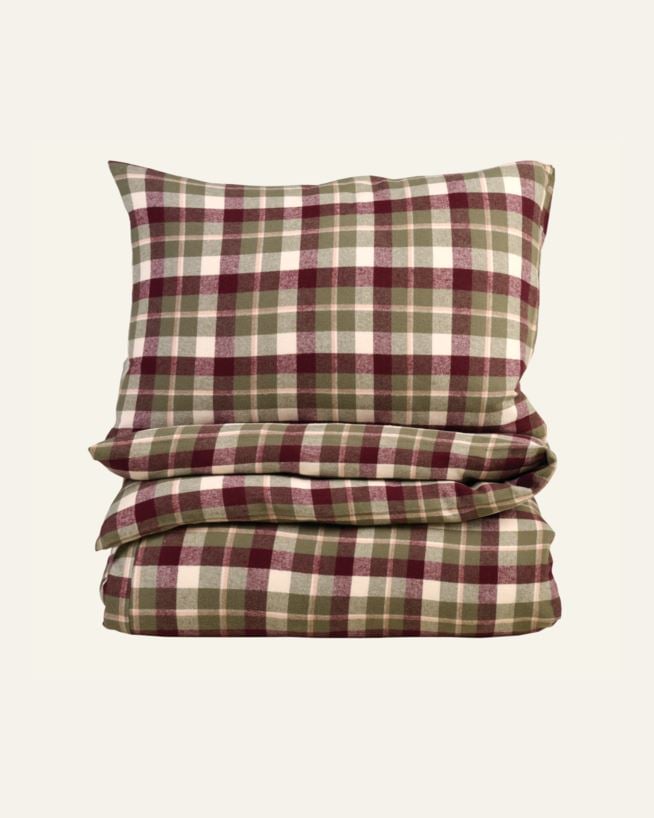 Garnfarget flanell sengesett multi - 200x220 cm multi - 1