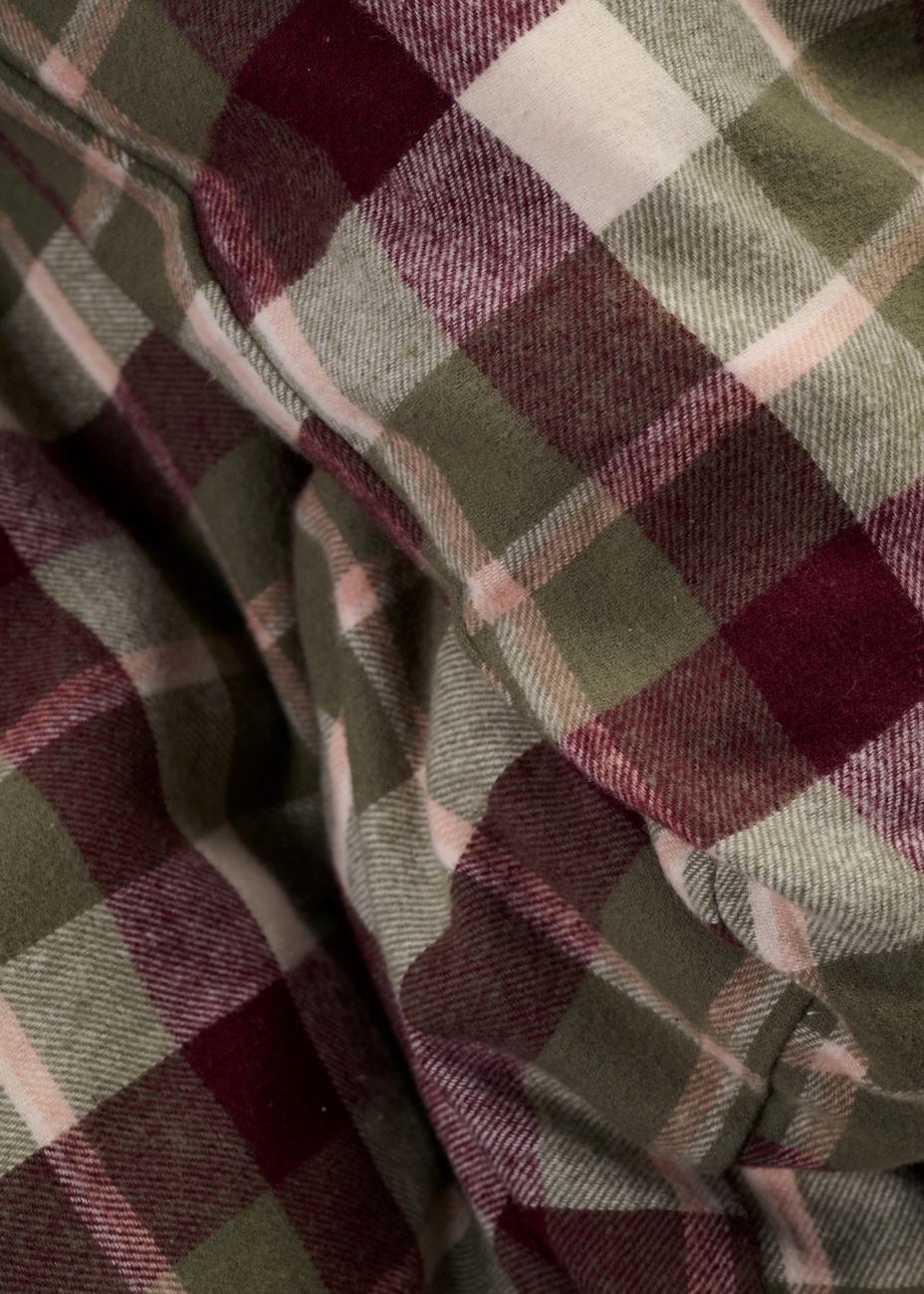 Garnfarget flanell sengesett multi - 3