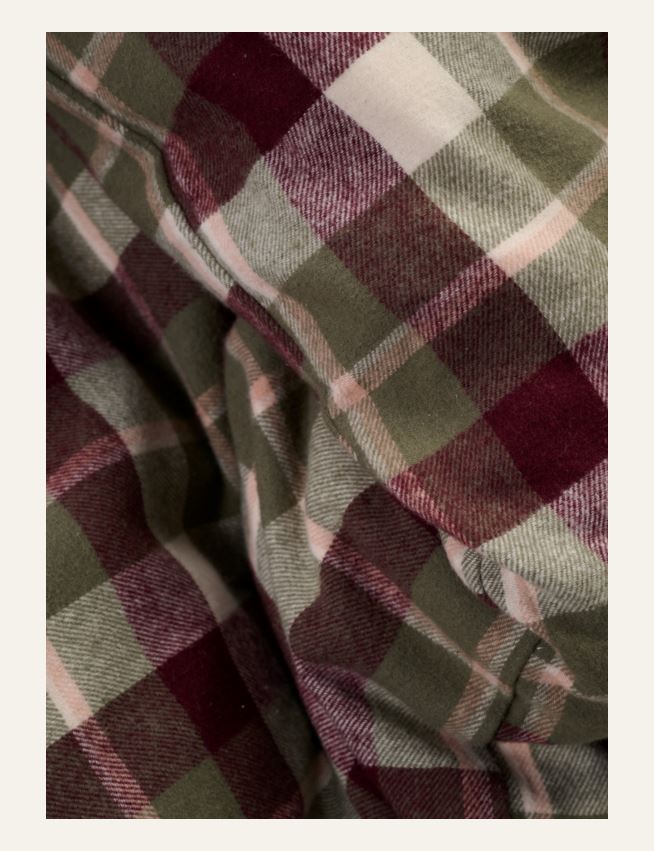 Garnfarget flanell sengesett multi - 3
