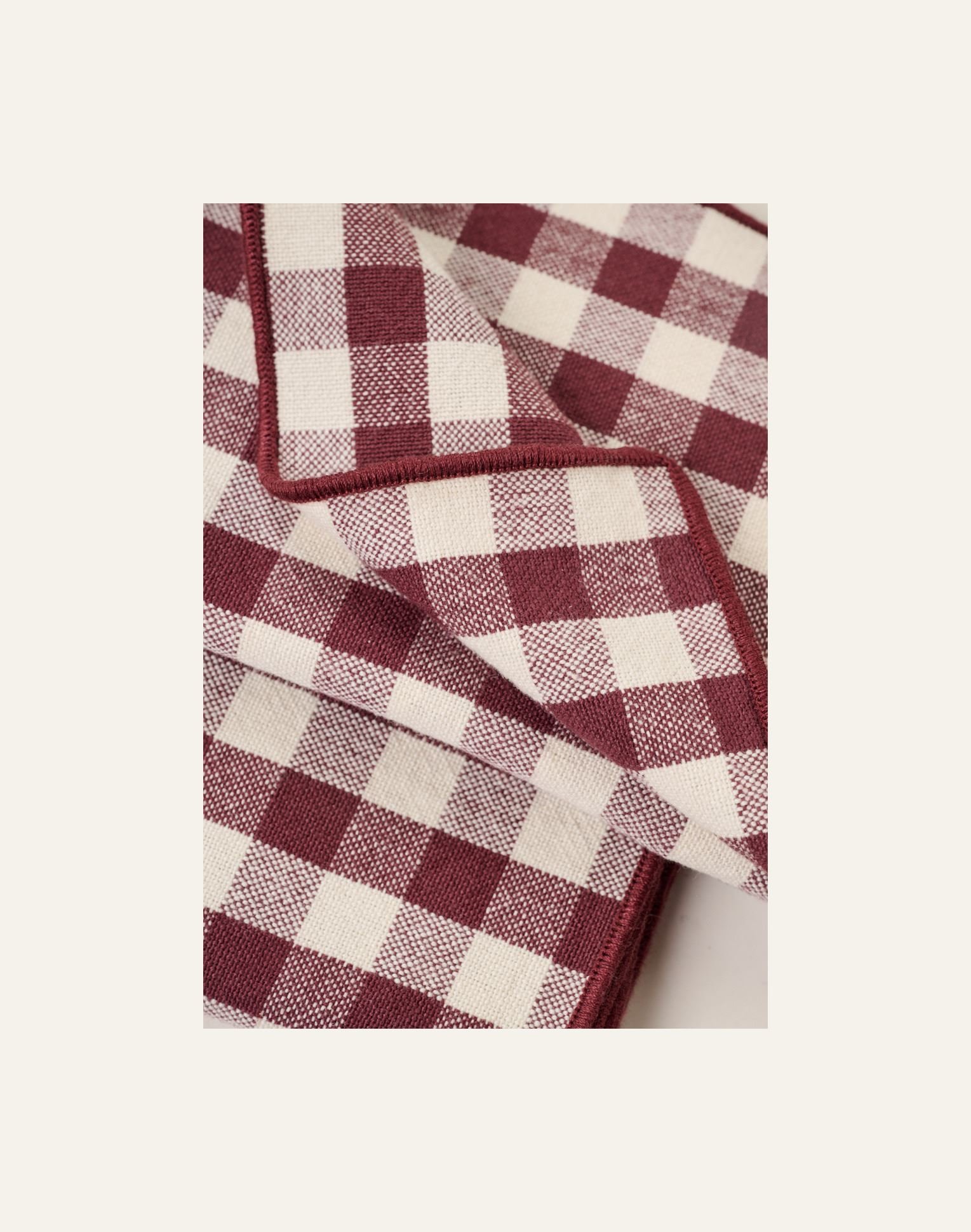 2pk tøyserviett burgunder - 2