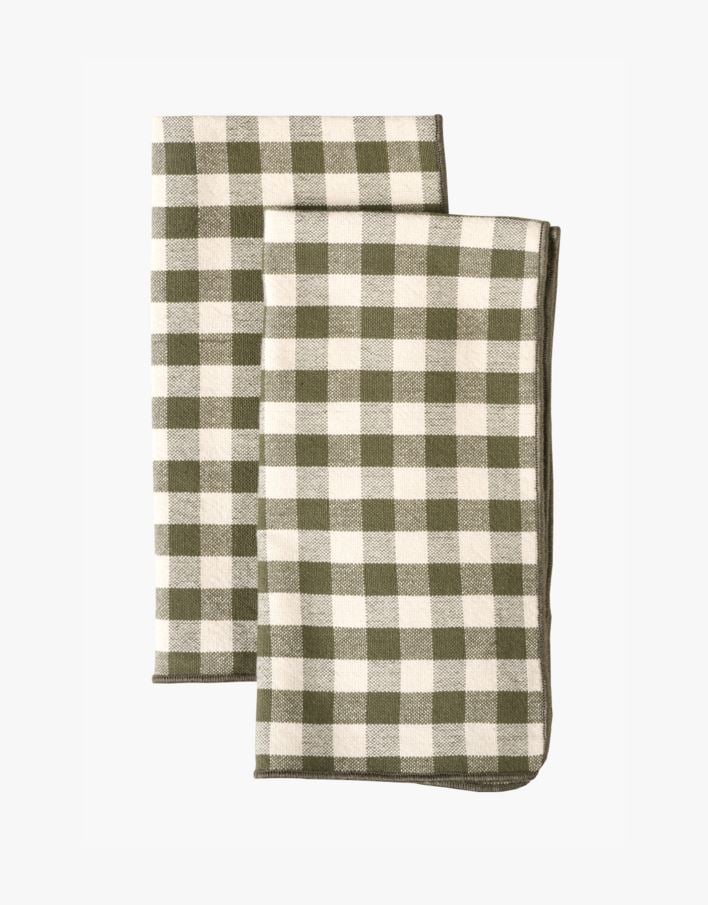 2pk tøyserviett mosegrønn - 45x45 cm mosegrønn - 1