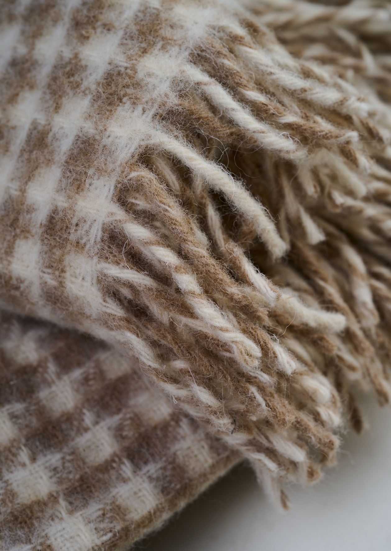 Ullpledd multi beige - 4