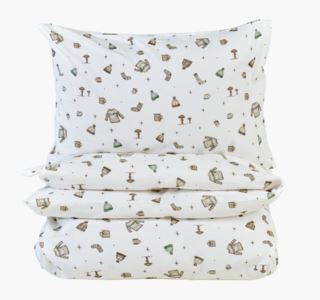 Kid Autumn Feel Flanell Sengesett Multi Grønn 200x220 cm