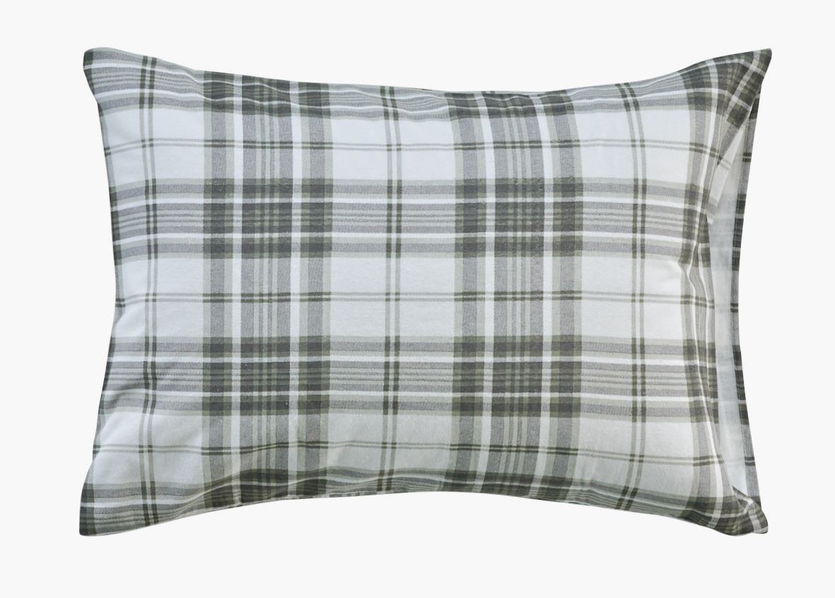 Flanell putevar olivengrønn - 50x70 cm olivengrønn - 1