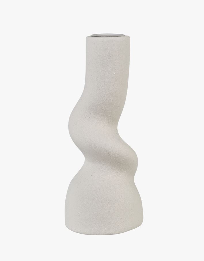 Lysestake hvit - 7,5x7,5x18 cm hvit - 1