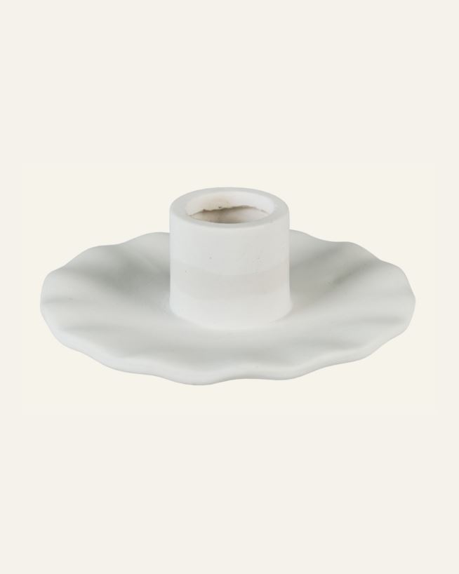 Lysestake hvit - 10,5x10,5x4 cm hvit - 1
