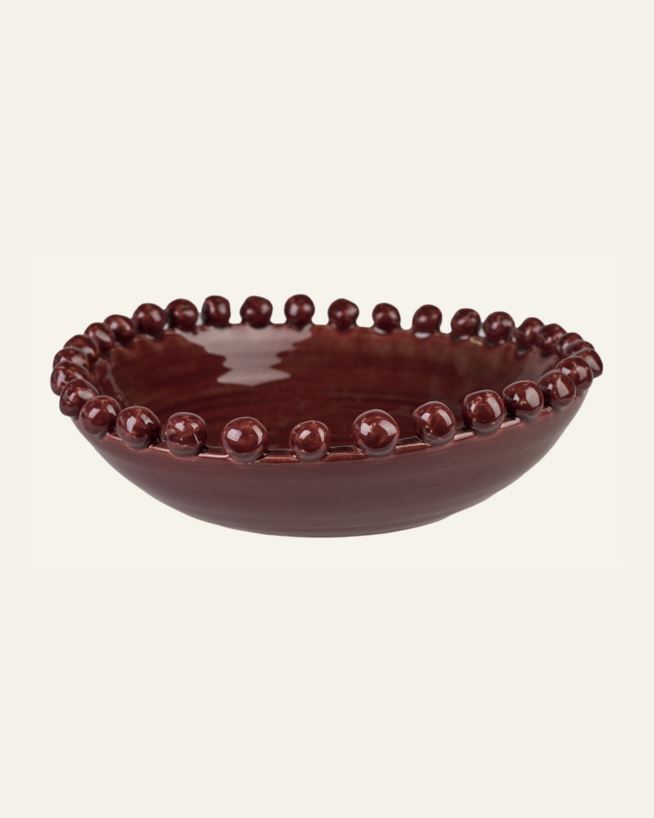 Bolle burgunder - 31x31x8,5 cm burgunder - 1