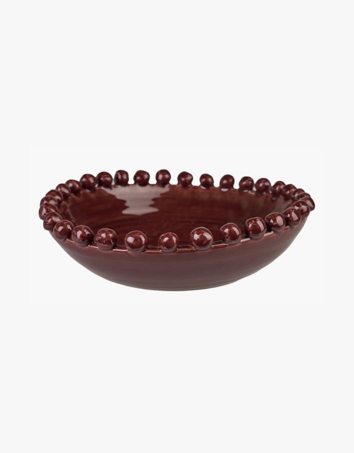 Bolle burgunder - 31x31x8,5 cm burgunder - 1