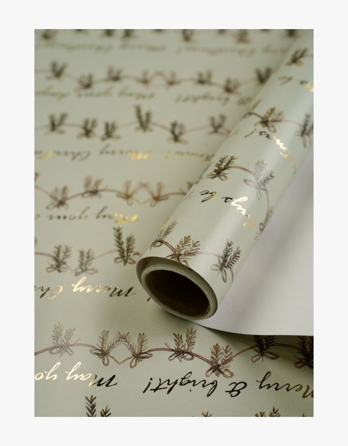 Gavepapir lys grønn - 70x300 cm lys grønn - 1