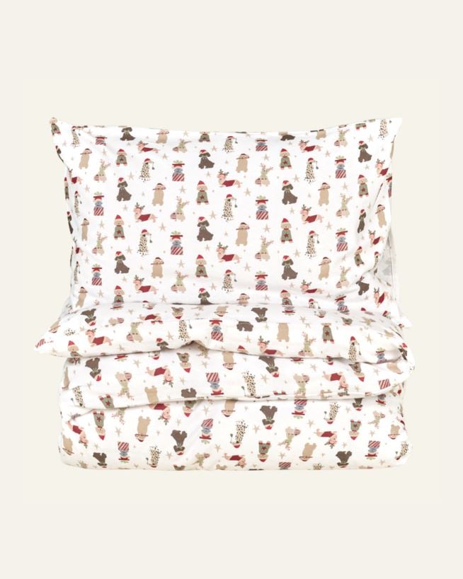 Flanell sengesett multi - 140x200 cm/50x70 cm multi - 1