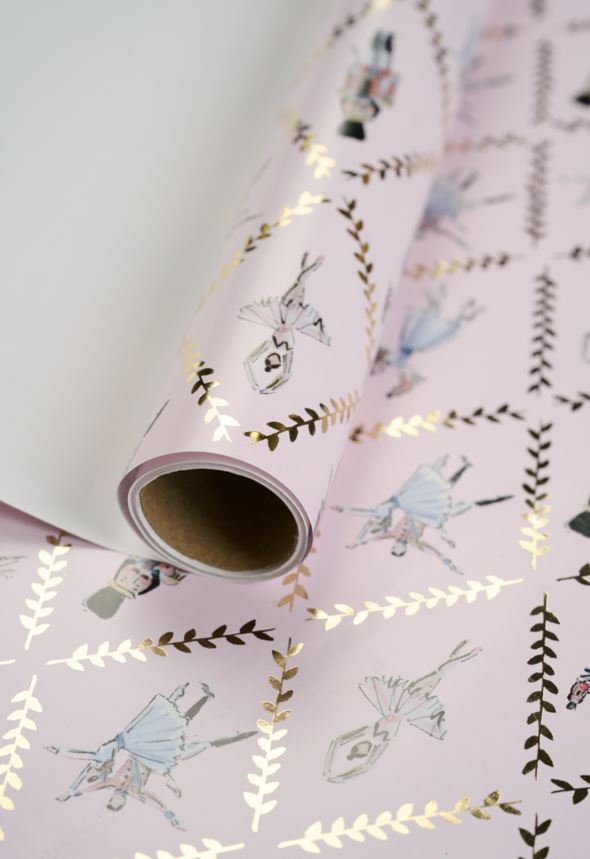 Gavepapir rosa - 70x300 cm rosa - 1