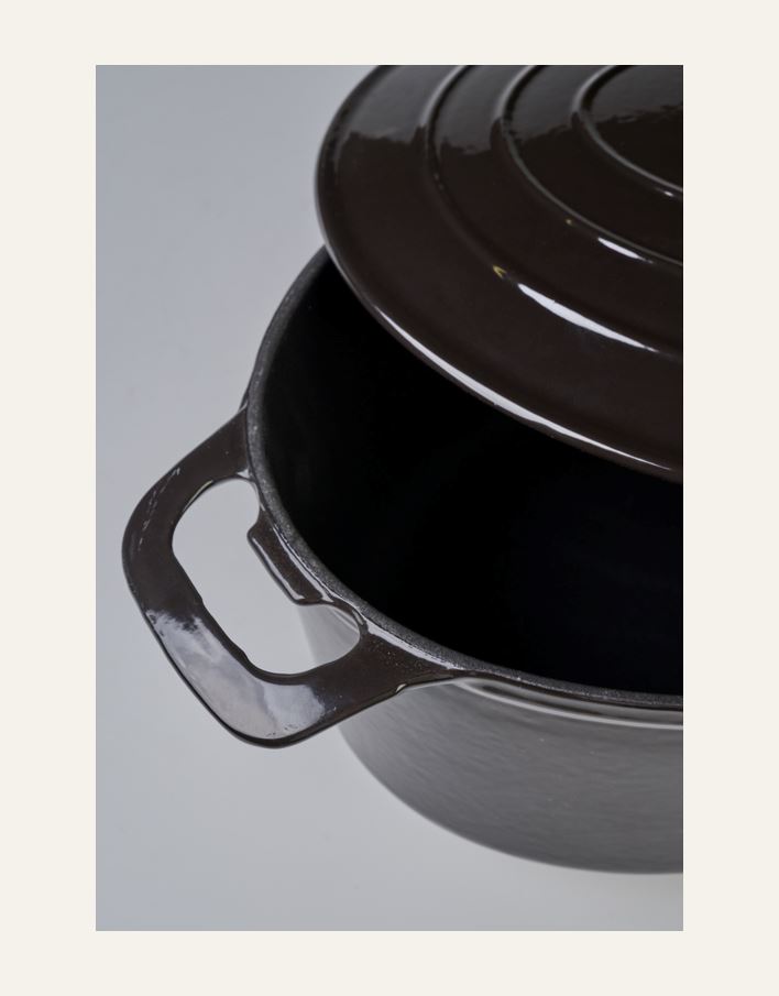 Støpejernsgryte oval svart - 2