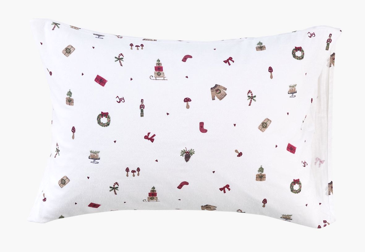 Flanell putevar multi rød - 50x70 cm multi rød - 1