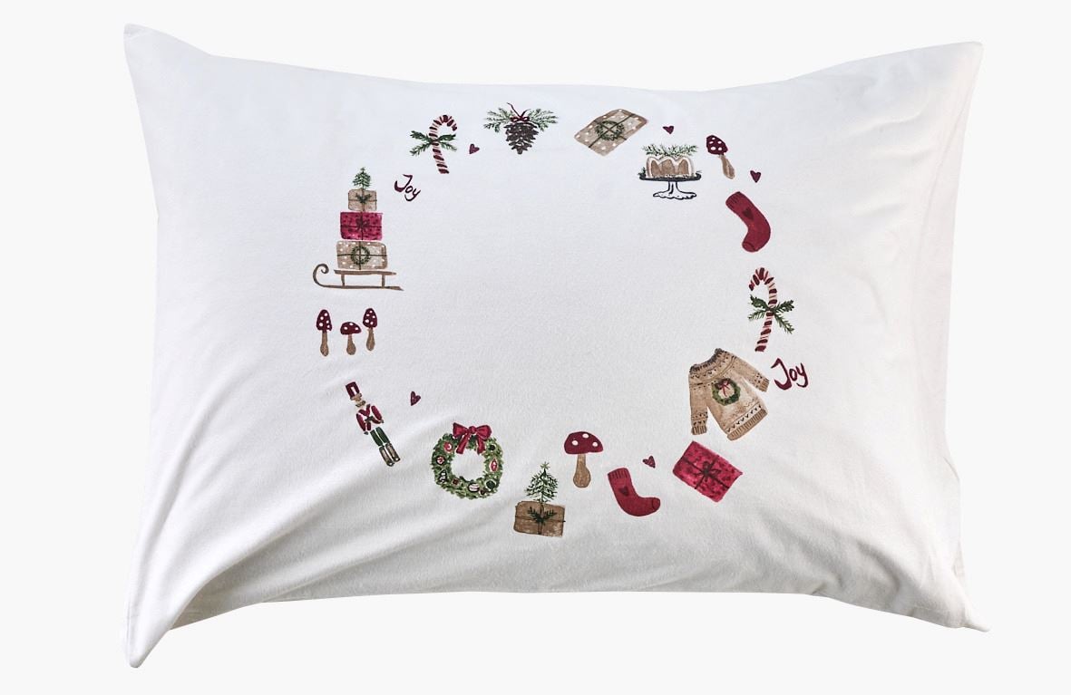 Flanell putevar multi rød - 70x100 cm multi rød - 1