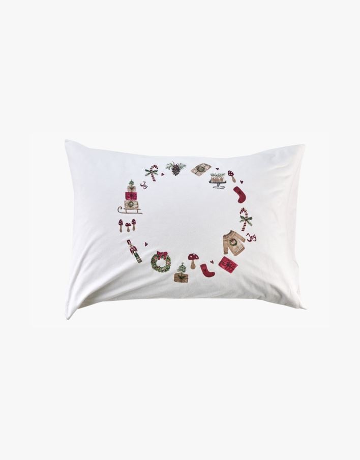 Flanell putevar multi rød - 70x100 cm multi rød - 1